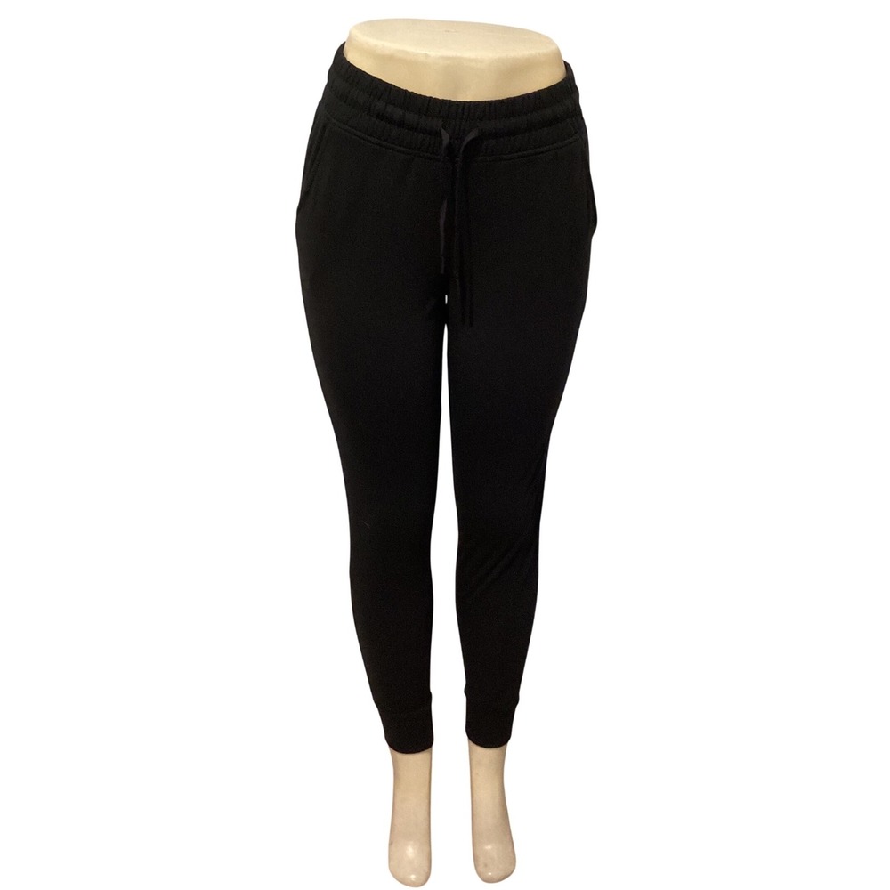 Yogalicious Polarlux Maya Illusion Jogger Black Fleece Lined‎ Pants Womens Small